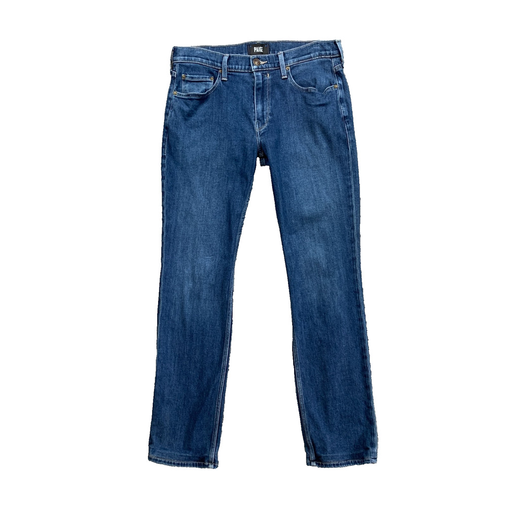 Paige Jeans Men 31 Denim Normandie Transcend Straight Leg Cotton Blend Stretch